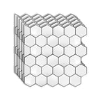 Peel-and-Stick Tiles Hexagonal Waterproof PVC Peel & Stick Mosaic Tile for Shower