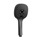 Contemporary Handheld Supercharged Shower Head Square Metal Spray Head