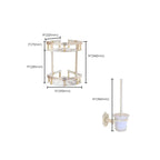 Traditional Metal Bathroom Accessory Hardware Set with Paper Holder