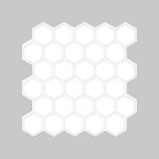 Peel-and-Stick Tiles Hexagonal Waterproof PVC Peel & Stick Mosaic Tile for Shower