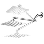 Wall Mounted Fixed Shower Head Modern Style Metal Shower Head