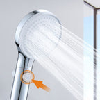 Modern adjustable shower head metal 3 spray functions shower head combi