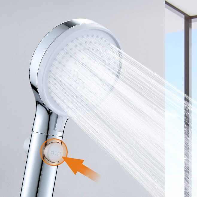 Modern adjustable shower head metal 3 spray functions shower head combi