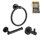 Stainless Steel Bathroom Set 3-piece Modern Style Simple Bathroom Accessories Set