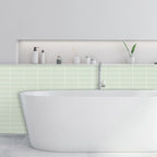 Peel and stick tiles Waterproof plastic rectangular peel and stick tile for the kitchen 2-pack