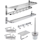 Modern Bathroom Set Tissue Holder Bath Shelf Stainless Steel Bathroom Accessory Set