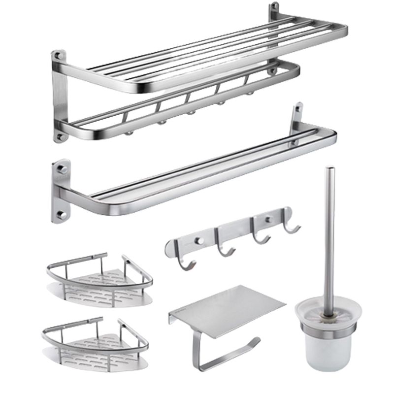 Modern Bathroom Set Tissue Holder Bath Shelf Stainless Steel Bathroom Accessory Set