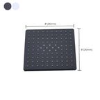 Contemporary Style Shower Head Plastic Fixed Shower Head in Round and Square Shape