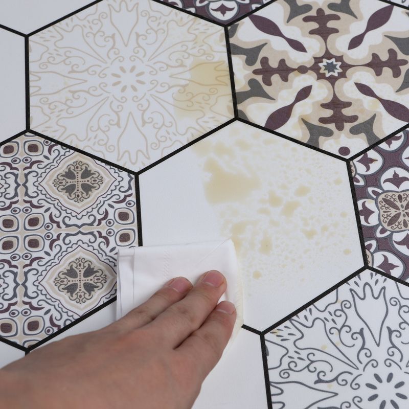 Vinyl flooring Peel and Stick floral pattern wall and floor vinyl