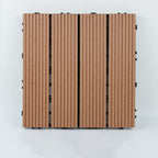 30 cm x 30 cm Square PVC Terrace Tiles Snap Installation Outdoor Floor Tiles