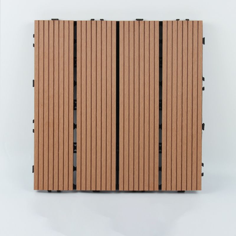 30 cm x 30 cm Square PVC Terrace Tiles Snap Installation Outdoor Floor Tiles