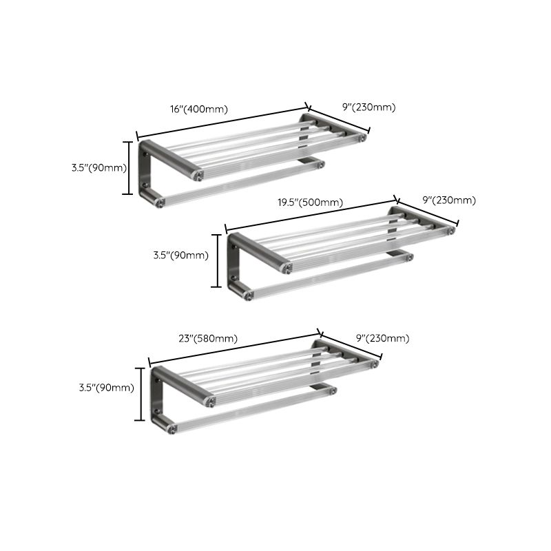Modern Bathroom Set Gray Towel Rack Bathroom Shelf Bathroom Accessories Set