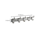 Gray Aluminum Bathroom Accessory Set Contemporary Bathroom Shelf