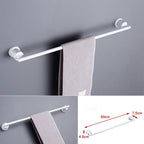 Contemporary white bathroom accessories as a single piece or in a set