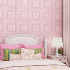 Glam Style Foam Water-Resistant Wall Cladding Living Room 3D Embossing Wall Cladding