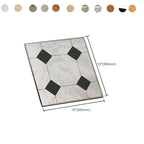 Smooth PVC Floor Covering Peel and Stick Waterproof Square Vinyl Flooring