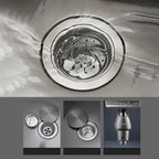Kitchen Sink Round Single Bowl Color and Scratch Resistant Under-mounted Stainless Steel Kitchen Sink