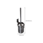 Modern gray aluminum bathroom accessory set