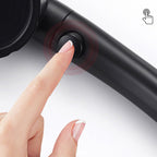 Contemporary Showerhead Round Handheld Showerhead Combination in Black