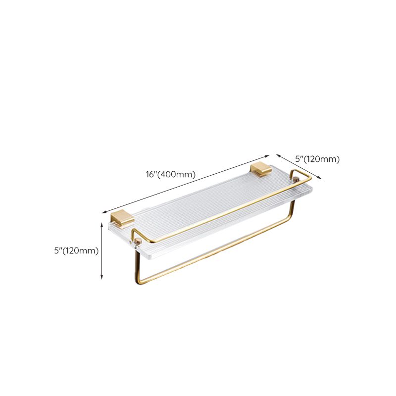 Modern Bathroom Hardware Towel Rail Bath Shelf Bathroom Accessories Set