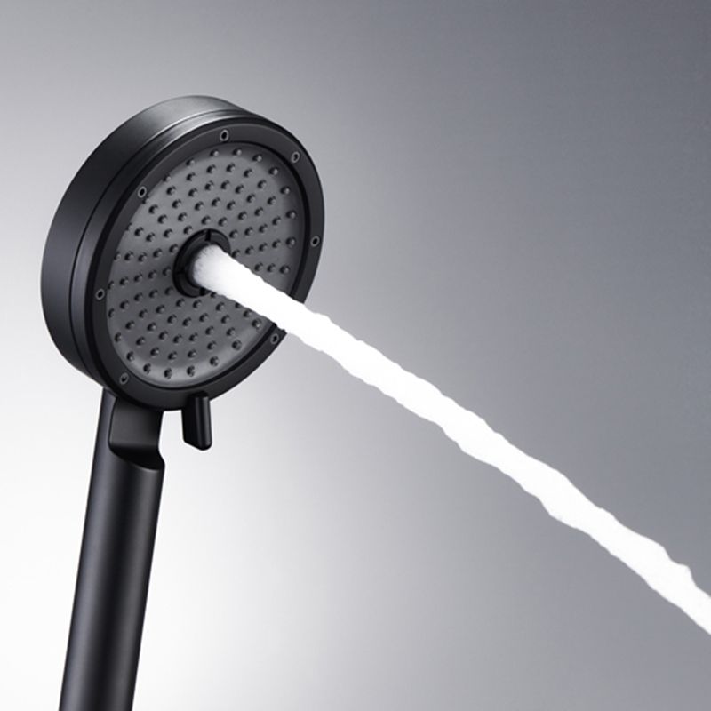 Matt Black Hand Shower Modern 3-Stream Round Wall Mounted Hand Shower