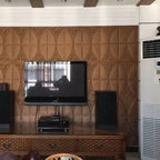 Modern Style Plastic Wall Panel Living Room Peel and Stick 3D Wall Covering