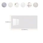 Plastic Wallpaper Contemporary Field Tile Peel and Stick Backsplash