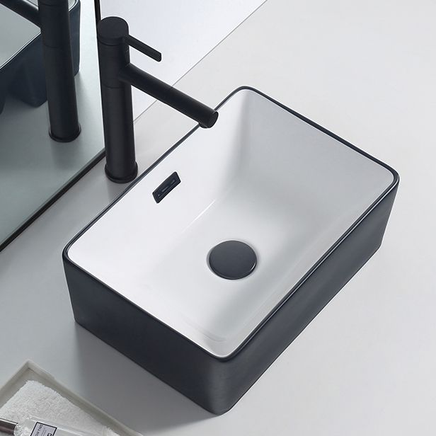 Modern porcelain floor washbasin Rectangular washbasin for the bathroom