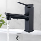Modern Vessel Faucet Copper Solid Color Single Handle Vessel Faucet