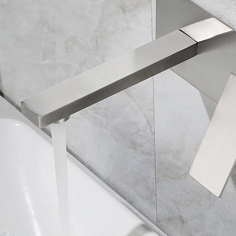 Contemporary style fittings with lever handles Wall-mounted fittings for the bathroom
