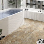 PVC Floor Stone Design Peel Stick Marble Matte Indoor Floor Vinyl
