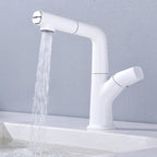 Modern Vessel Sink Faucet Brass Lever Handles Swivel Spout Sink Faucet