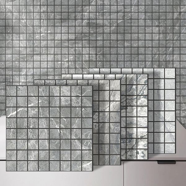 Mosaic Tile Peel and Stick Tile PVC 3D Kitchen Backsplash Peel and Stick Wall Tile