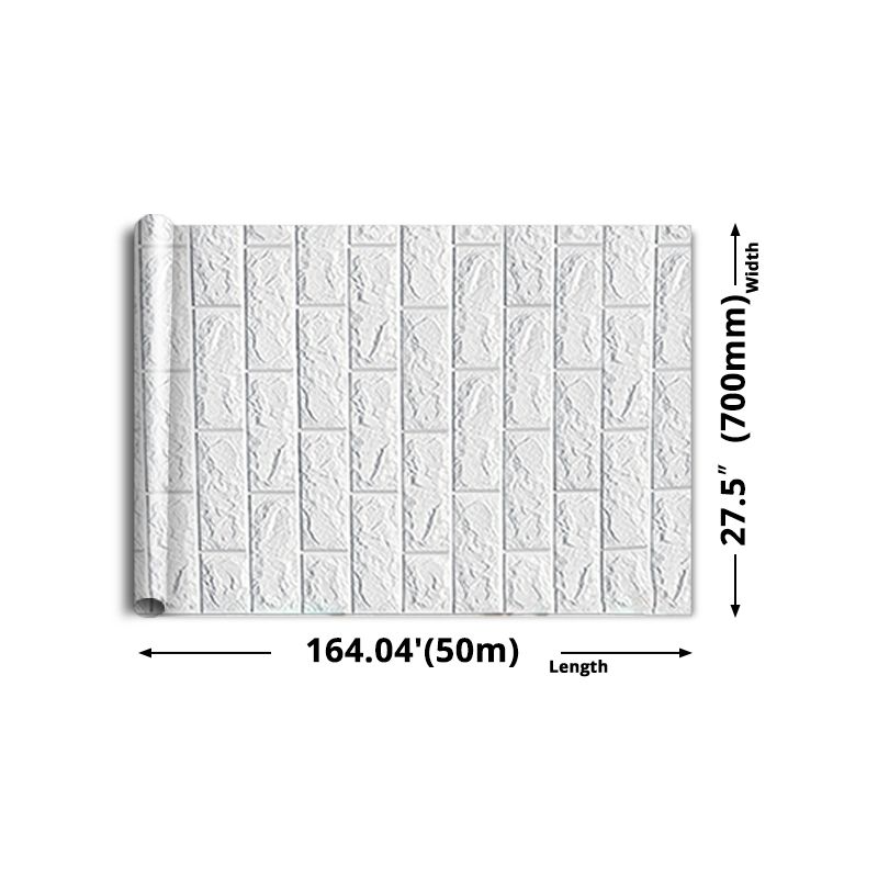 Modern wall-ceiling element for sticking with 3D embossing in white