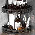 Modern Bathroom Hardware Set Bathroom Shelf Silver/Black Bathroom Accessories Set
