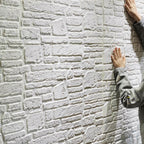 3D Artificial Stone Wall Panel Modern Style Living Room Wall Panel (10-Pack)