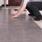 Modern Water-Repellent Plastic Flooring Fabric Look Square Edge Floor Tiles