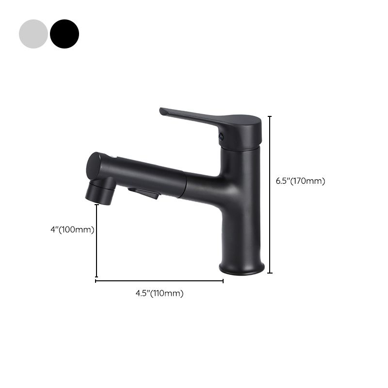 Modern Sink Faucet Uniform Color Metal Sink Bathroom Faucet