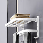 White contemporary bathroom accessory set stainless steel aluminum bathroom set