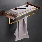 Traditional Bathroom Accessories Set Bathroom Shelf Paper Holder Gold Bathroom Set