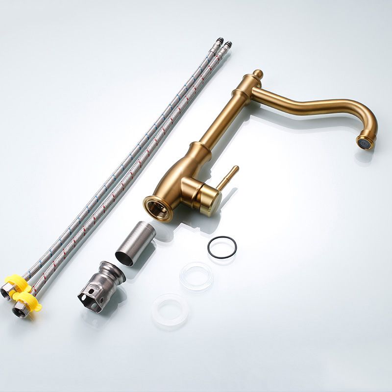 Traditional Built-in Inlet Standard Kitchen Faucet Lead-free Faucet
