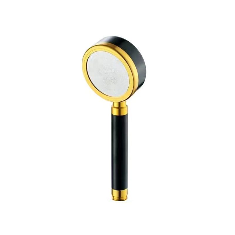 Luxurious Shower Head Color Block Adjustable Water Flow Round Hand Shower