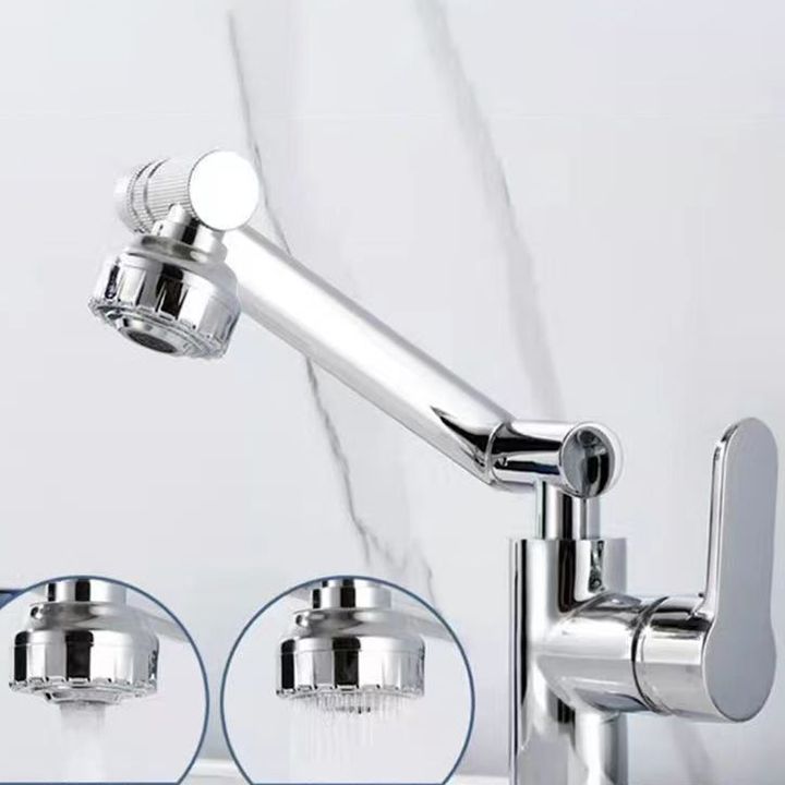 Modern sink faucet stainless steel lever handles swivel spout sink faucet