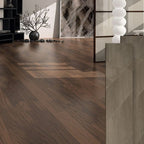 Water-resistant laminate click-lock brown wood laminate floor