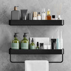 Contemporary Bathroom Accessories Hardware Set Aluminum Bathroom Shelf