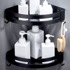 Black Bathroom Set Modern 1/2/3 - Piece Anti-Rust Bathroom Rack