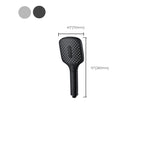 Rectangular Self-Cleaning Hand Shower Adjustable Spray Pattern Wall-Mounted Hand Shower
