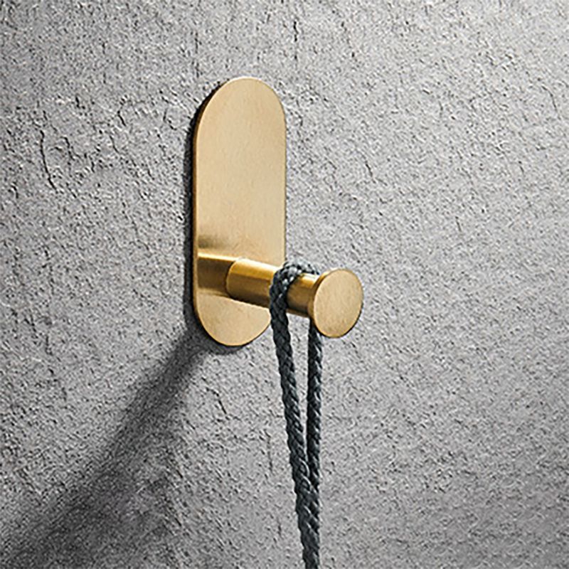 Modern Simple Metal Bathroom Accessories as Individual Piece or in Set in Gold