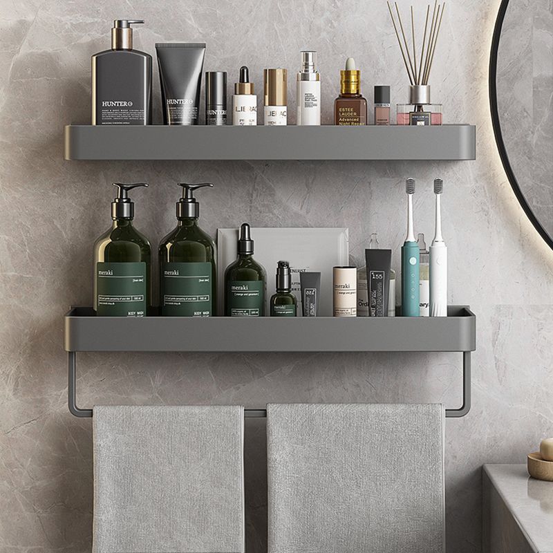Minimalist Matte Metal Bathroom Accessory Set Modern Bathroom Shelf