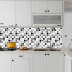 Tile Stripping & Gluing Square Mosaic PVC Stain Resistant Stripping and Gluing Plates for Shower 5 Pack
